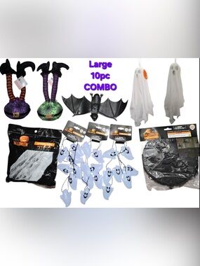 Halloween Kids Costume Accessories Combo - Black & White Decorations